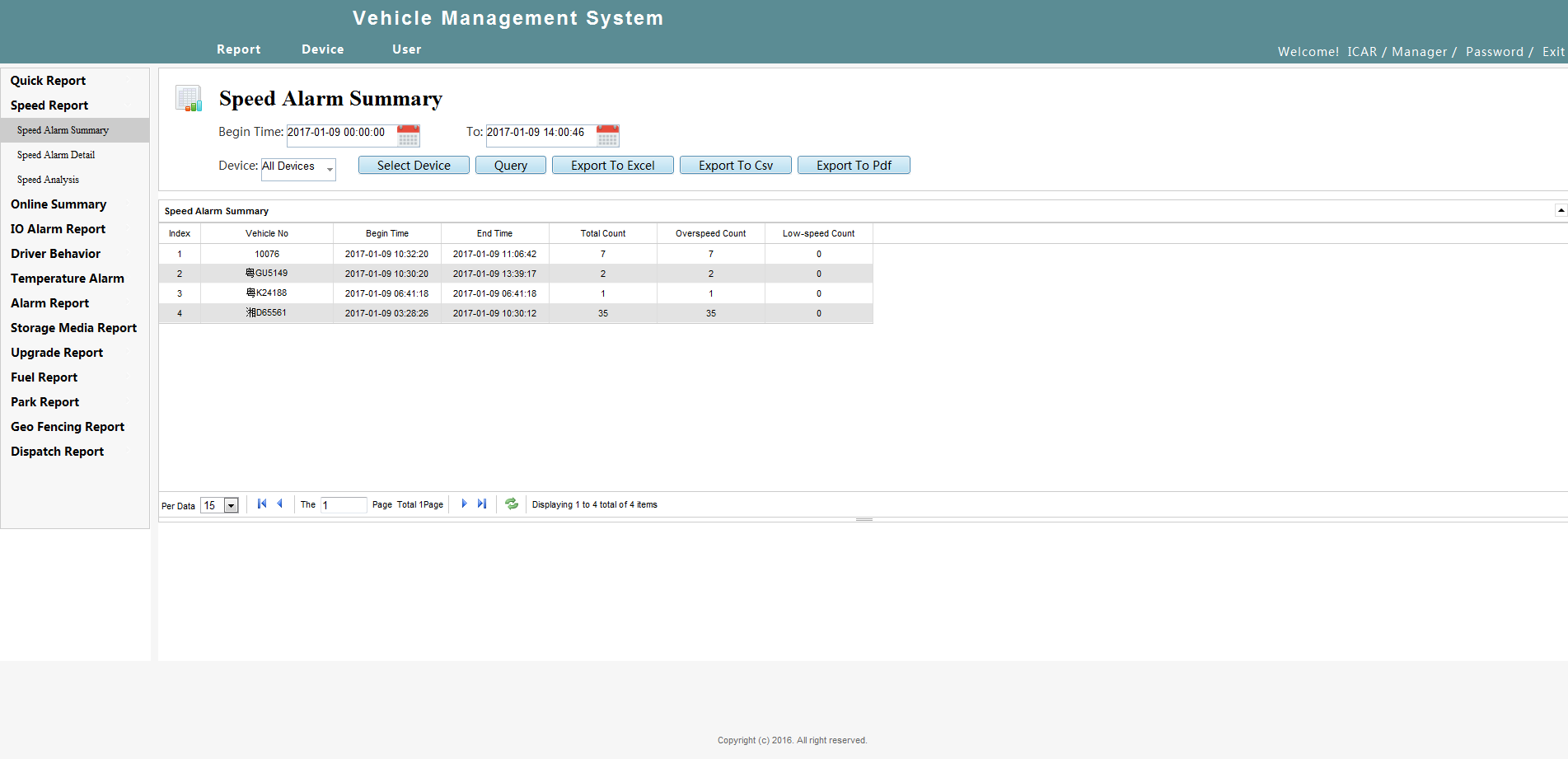Intelligent vehicle monitoring system - WEB Client Picture2 Intelligent vehicle monitoring system - WEB Client Picture2