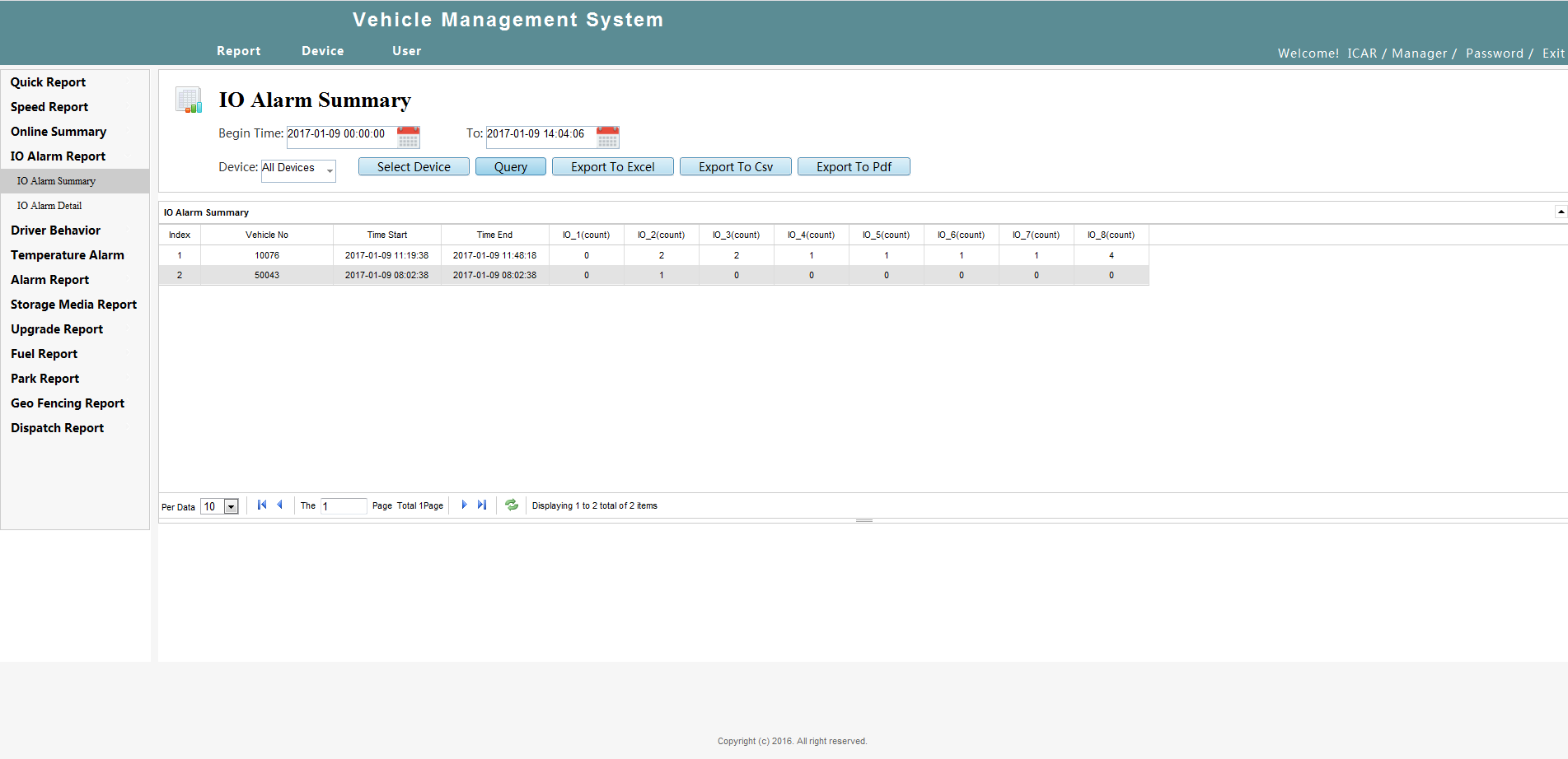 Intelligent vehicle monitoring system - WEB Client Picture4 Intelligent vehicle monitoring system - WEB Client Picture4