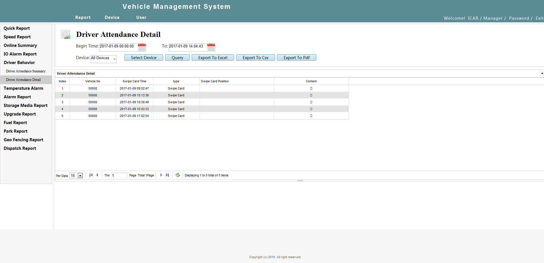 Intelligent vehicle monitoring system - WEB Client Picture5 Intelligent vehicle monitoring system - WEB Client Picture5