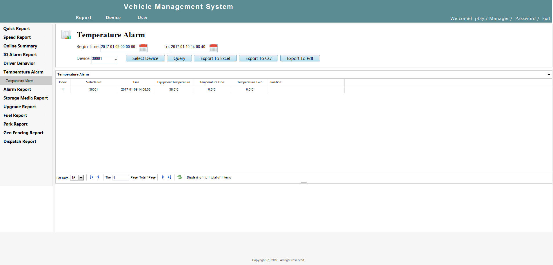 Intelligent vehicle monitoring system - WEB Client Picture6 Intelligent vehicle monitoring system - WEB Client Picture6