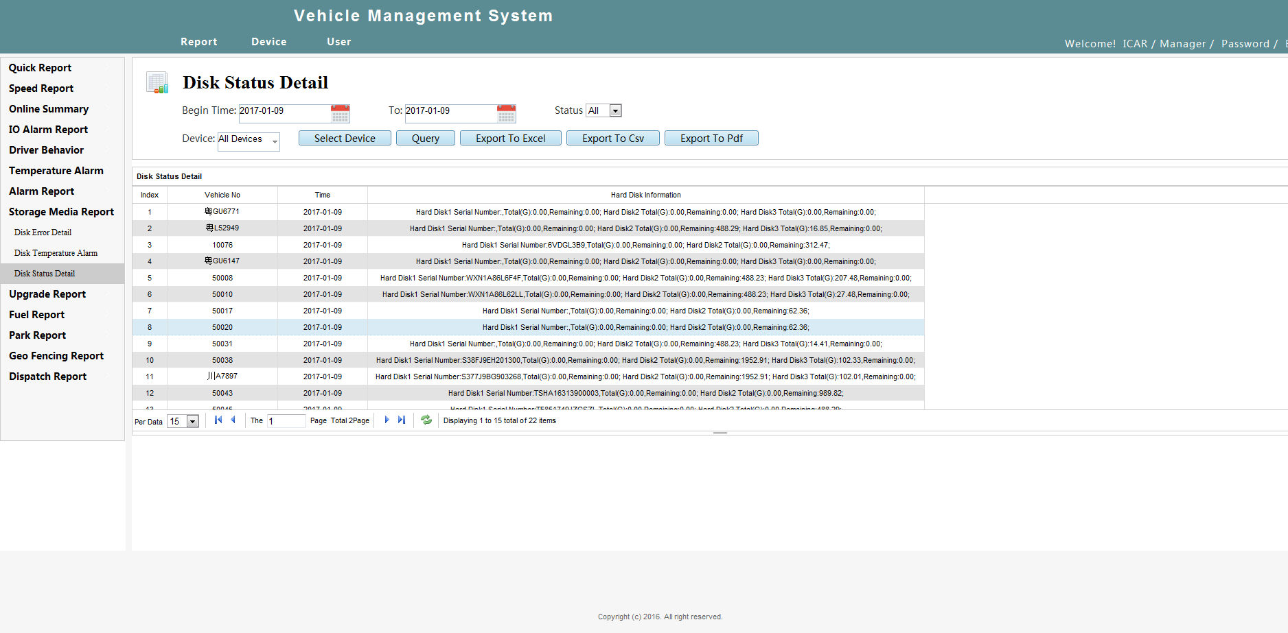 Intelligent vehicle monitoring system - WEB Client Picture8 Intelligent vehicle monitoring system - WEB Client Picture8