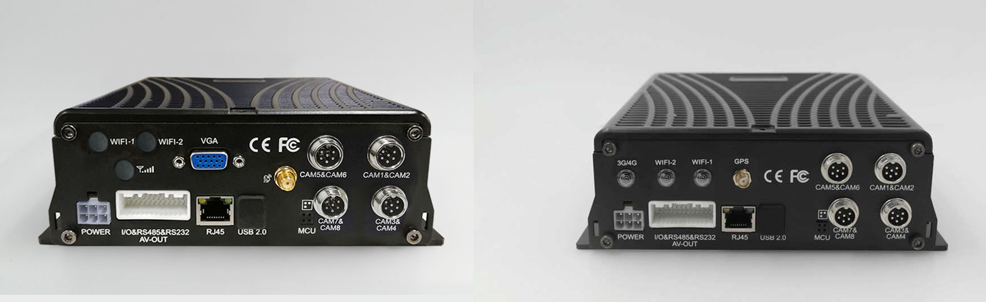 GPS Mobile DVR JH8-HD Rear Panel Interfaces