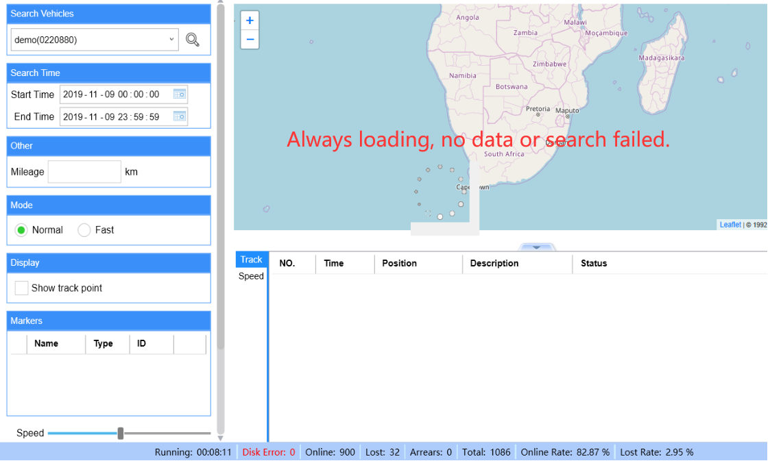Search GPS Track Failed via IVMS Client Picture1 Search GPS Track Failed via IVMS Client Picture1