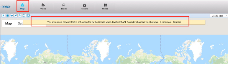 Remove the error prompt about 'JavaScript API not support your browser' Picture1 Remove the error prompt about 'JavaScript API not support your browser' Picture1