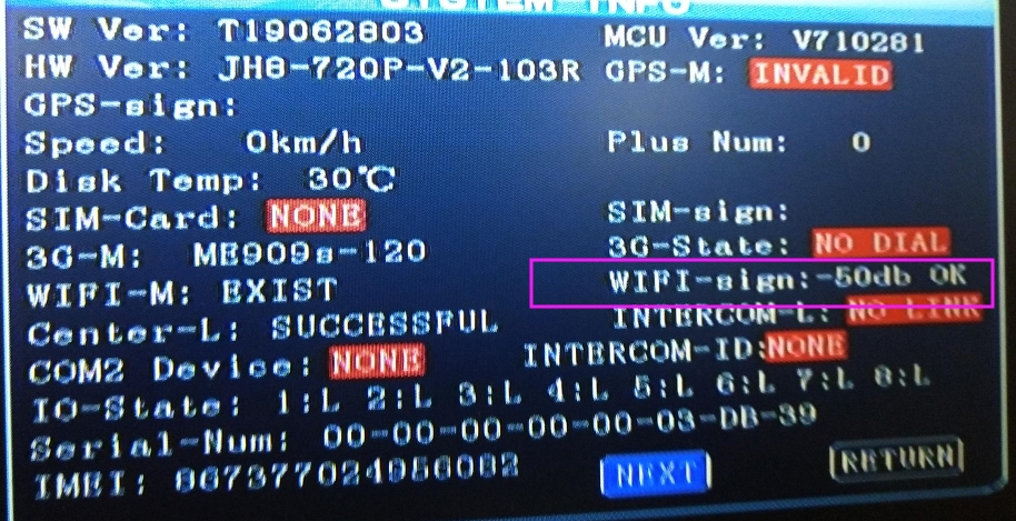 Check the MDVR Parameter through Google Chrome Picture1 Check the MDVR Parameter through Google Chrome Picture1