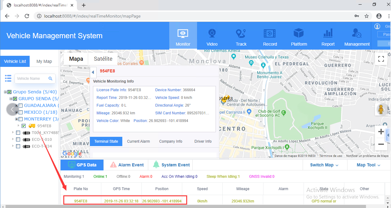 How to fix the device without GPS position with Web Client Picture4 How to fix the device without GPS position with Web Client Picture4