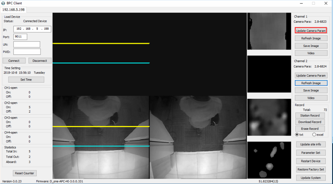 How to update parameter of Passenger Counter camera Picture7 How to update parameter of Passenger Counter camera Picture7