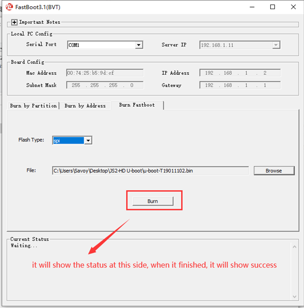 How to use FastBoot3.1_BVT tool burn the u-boot Picture5 How to use FastBoot3.1_BVT tool burn the u-boot Picture5