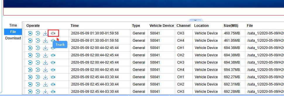 How to search the GPS track via record in New IVMS client side Picture2 How to search the GPS track via record in New IVMS client side Picture2