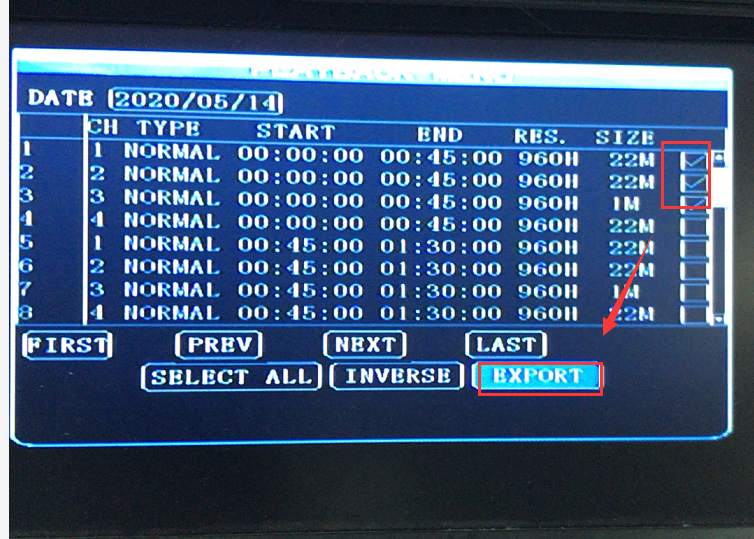 How to use USB export record from HDD MDVR Picture3 How to use USB export record from HDD MDVR Picture3