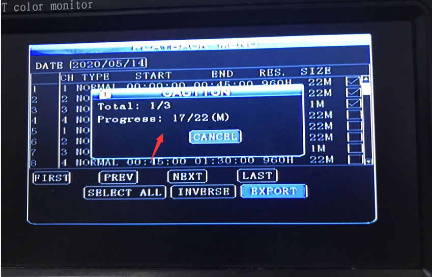 How to use USB export record from HDD MDVR Picture4 How to use USB export record from HDD MDVR Picture4