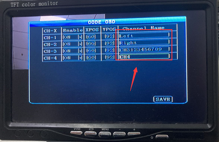 How to set the channel name OSD Picture3 How to set the channel name OSD Picture3