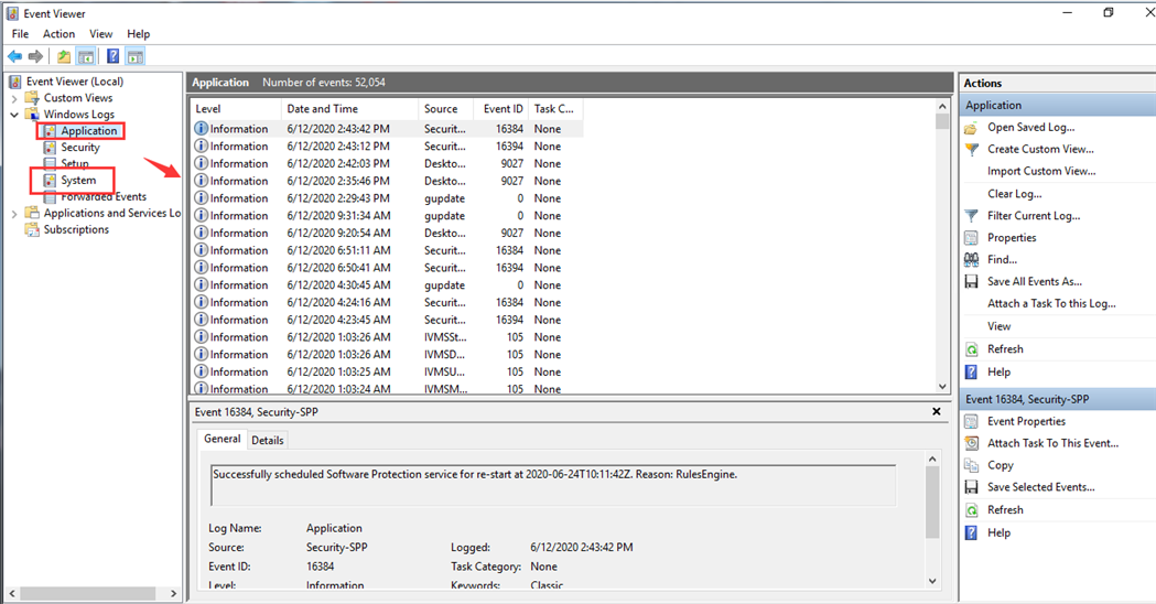 How to use Event Viewer check errors from system or application Picture4 How to use Event Viewer check errors from system or application Picture4