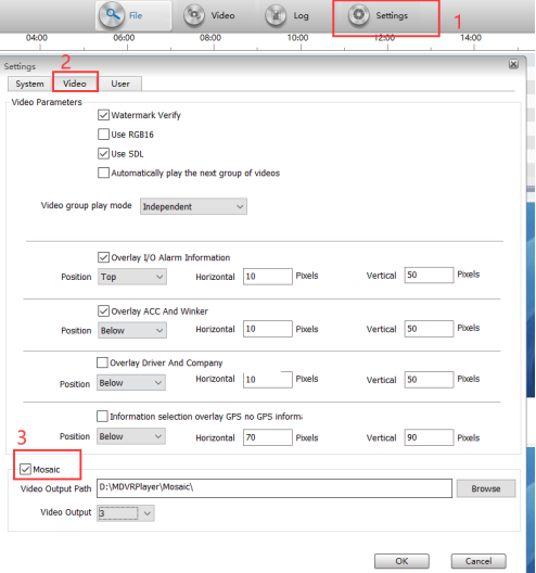 How to create mosaic videos with MDVRPlayer Picture2 How to create mosaic videos with MDVRPlayer Picture2