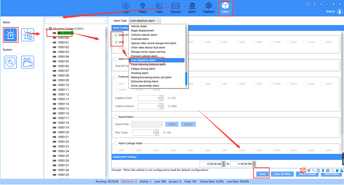 How to set ADAS and DSM alarm linkage at IVMS Client side Picture1 How to set ADAS and DSM alarm linkage at IVMS Client side Picture1