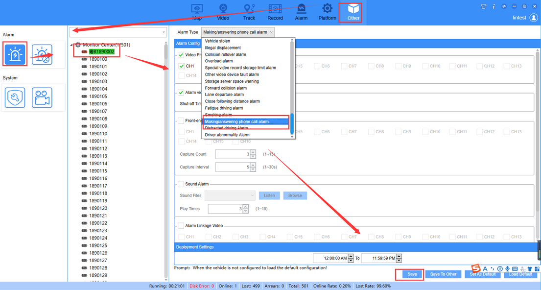 How to set ADAS and DSM alarm linkage at IVMS Client side Picture2 How to set ADAS and DSM alarm linkage at IVMS Client side Picture2