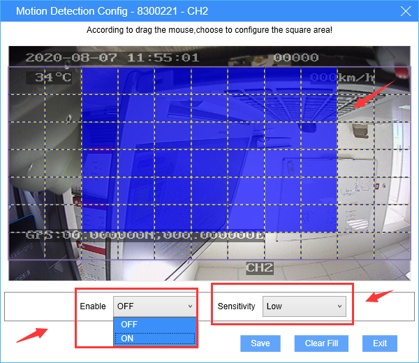 How to set motion detection alarm for IVMS Client side Picture2 How to set motion detection alarm for IVMS Client side Picture2