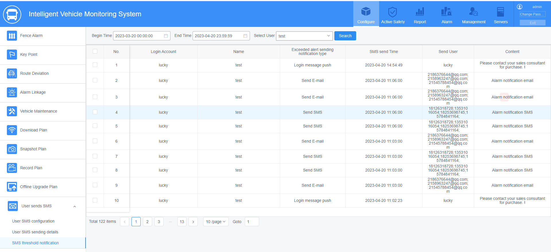 SMS Push Settings for IVMS Picture12 SMS Push Settings for IVMS Picture12