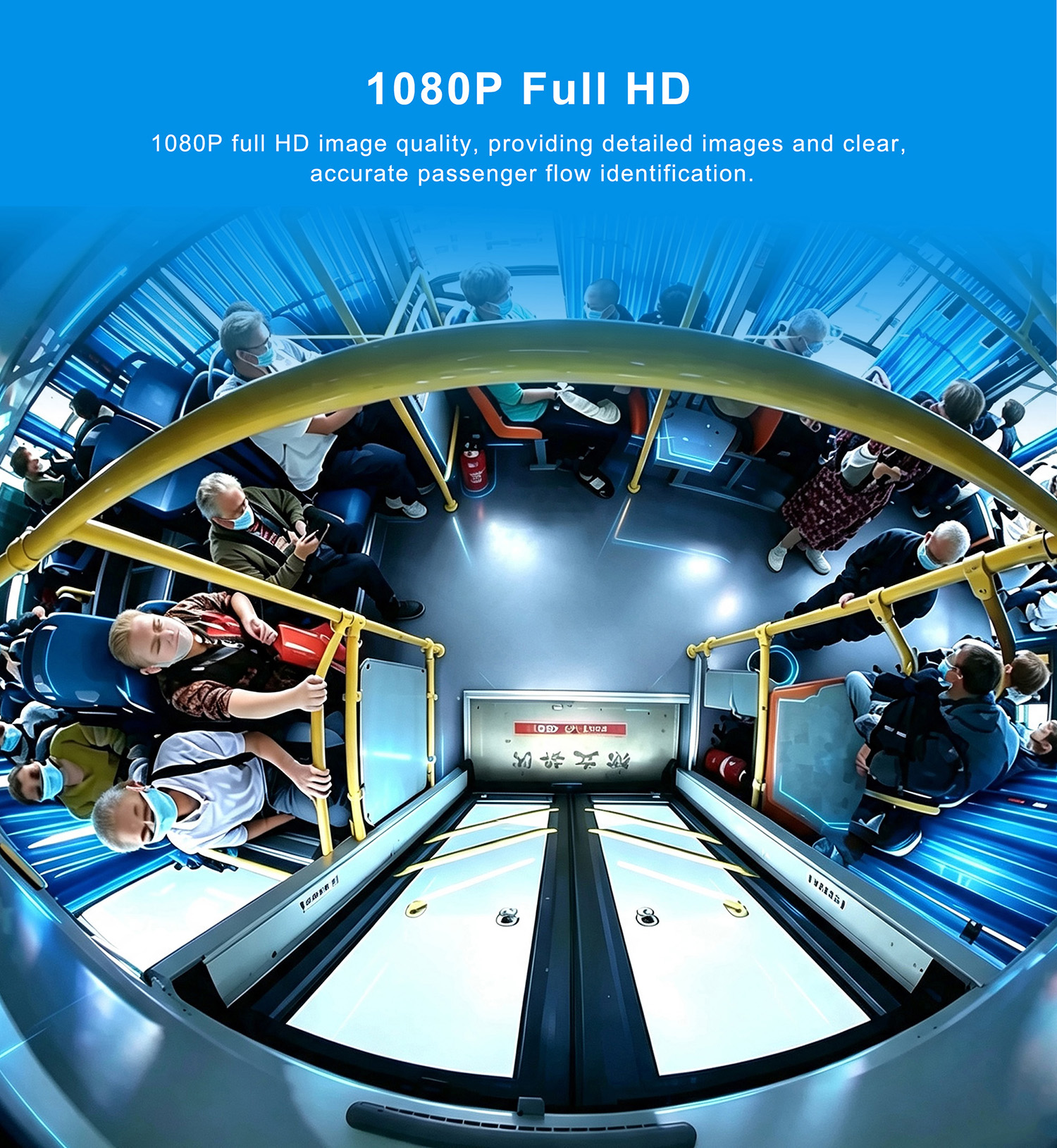 JI-MC947 AI Passenger Counter Camera Features - 1080P Full HD