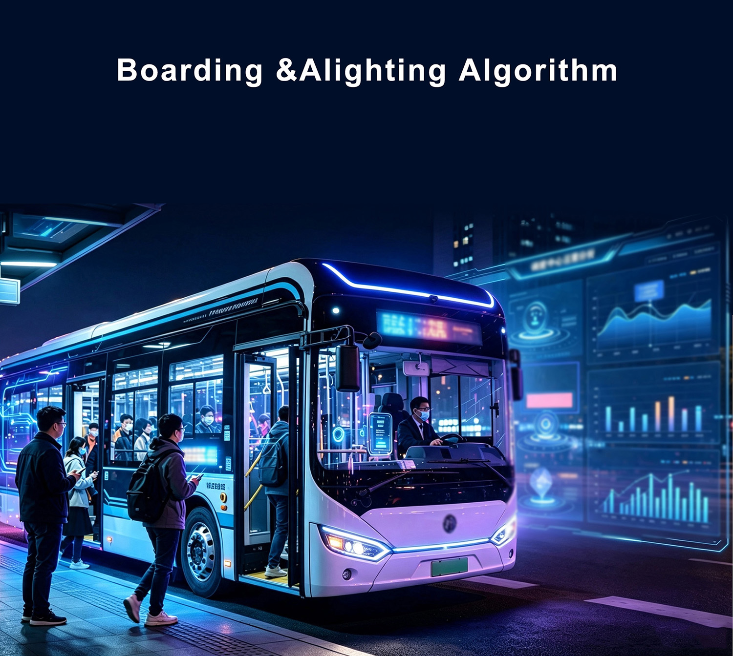 JI-MC947 AI Passenger Counter Camera Features - Boarding & Alighting Algorithm