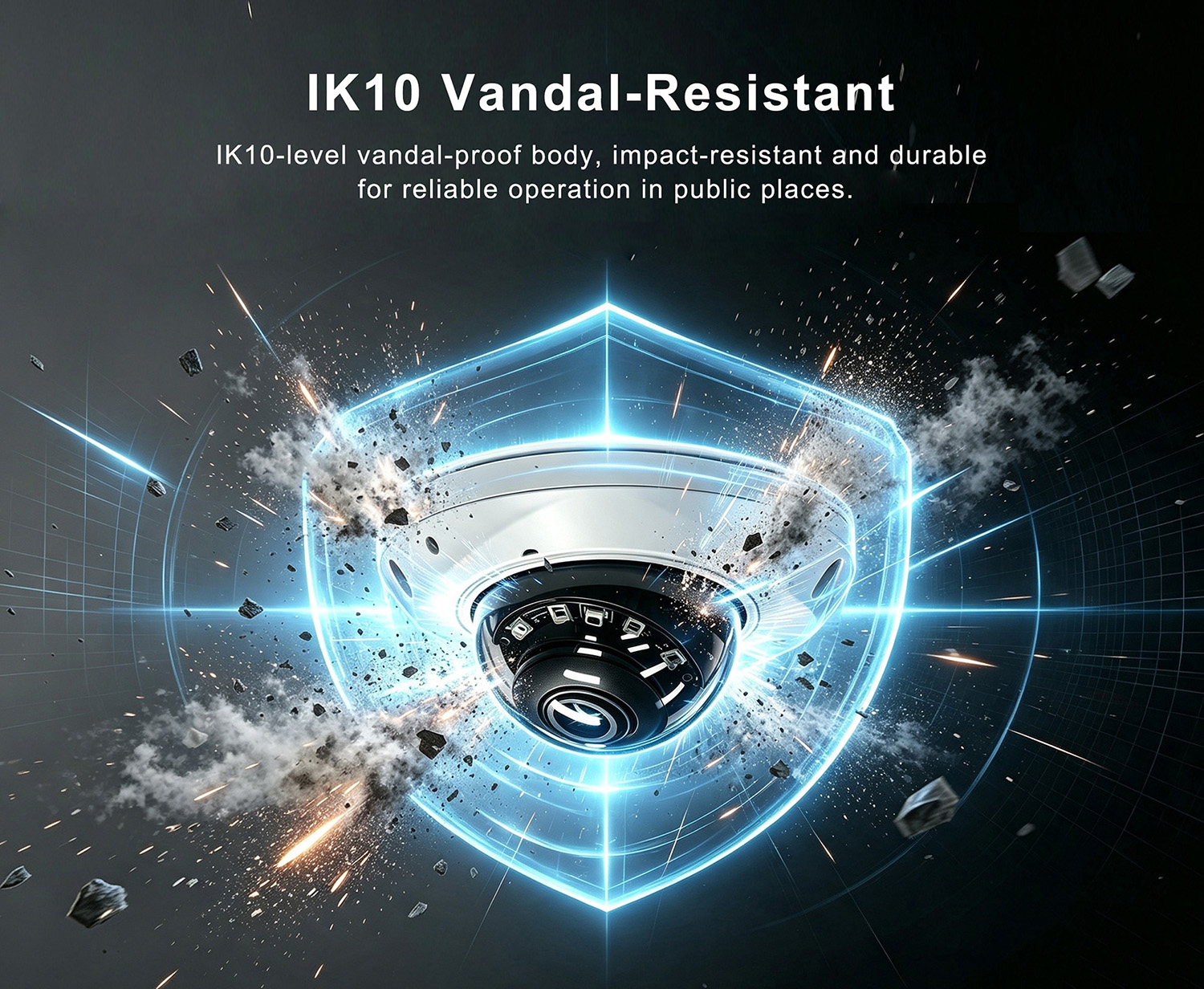 JI-MC947 AI Passenger Counter Camera Features - IK10 Vandal-Resistant